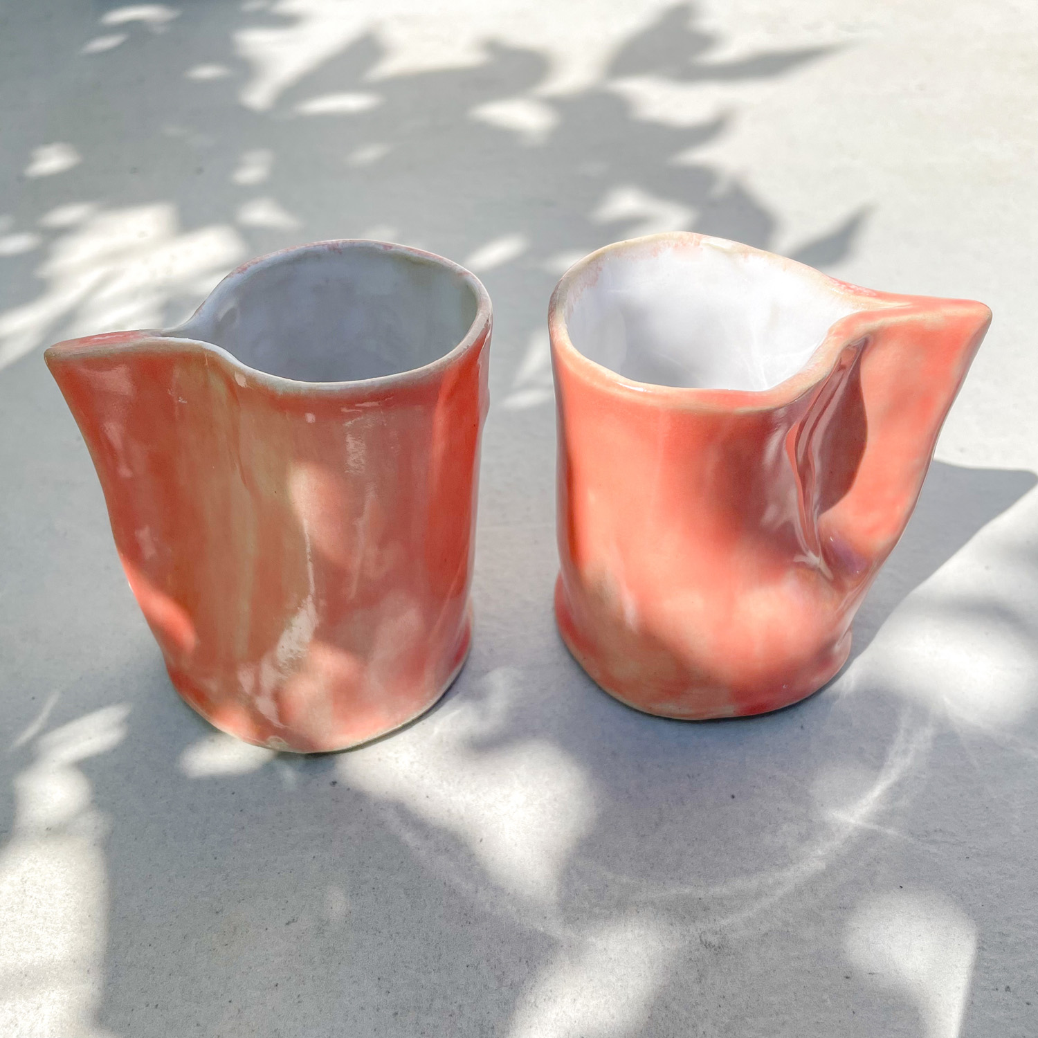 Tasses Handcofy rose antique Rose antique Pieds Nus Céramique émilie Dingli