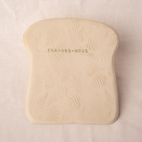 Assiette Toasty "Egarons-nous"