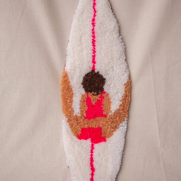 Tufting surfeuse blanc